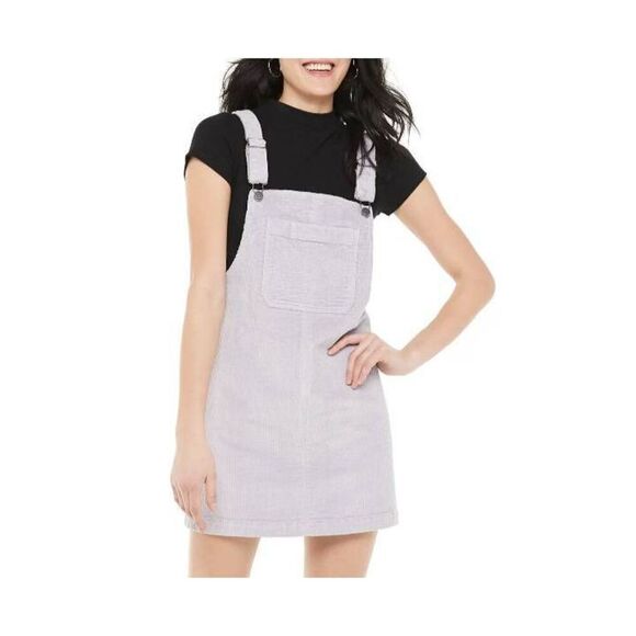WILD FABLE LAVENDER CORDEROY OVERALL MINI DRESS SZ.XS GUC - Picture 1 of 8